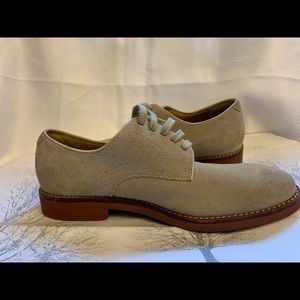 NWOT Lands’ End tan suede Oxford shoes 8.5D